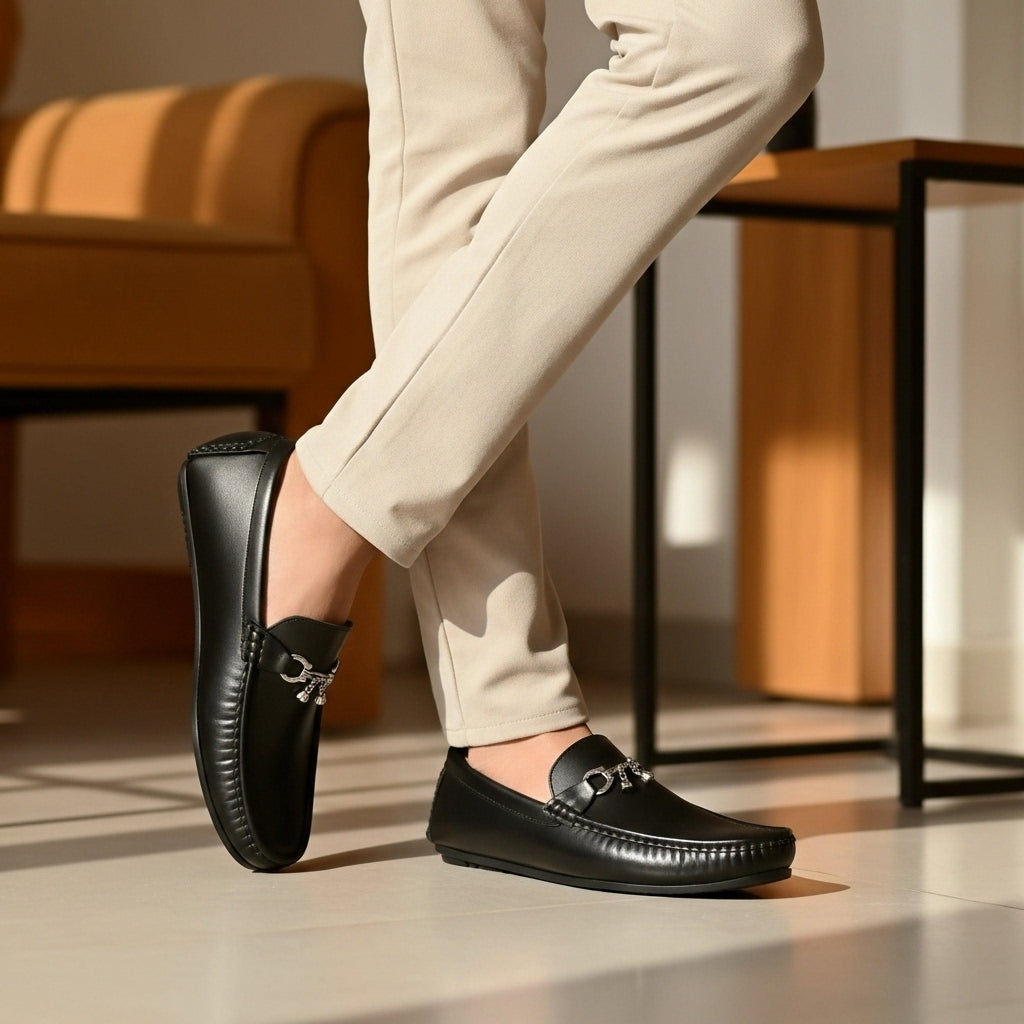 Black Leather Loafers / Premium Loafers