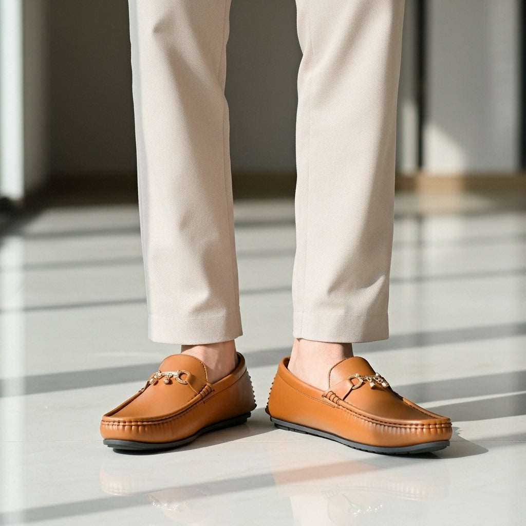 Brown Leather Loafers / Premium Leather